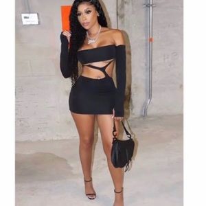 Cut out fitted dress